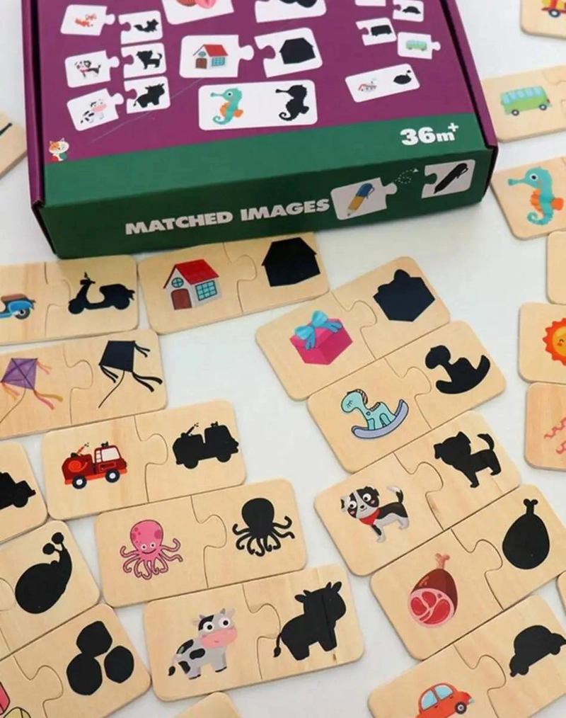 ROMPECABEZAS DIDACTICO DE MADERA PARA NIÑOS CON ANIMALES - 7