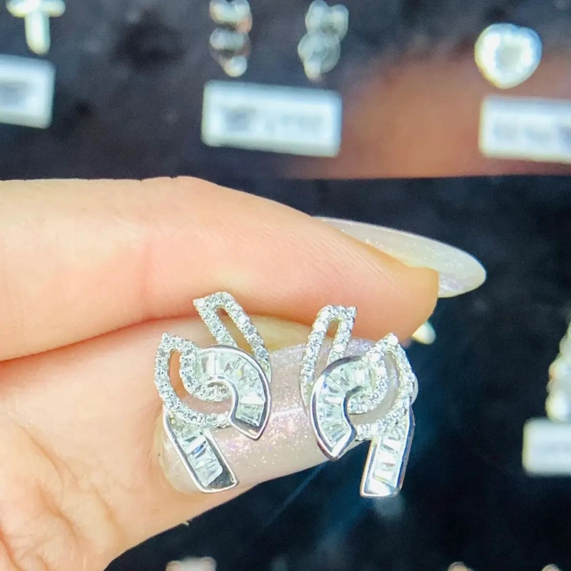 AROS DE PLATA 925 CON MICROZIRCONES PARA USO DIARIO - 5