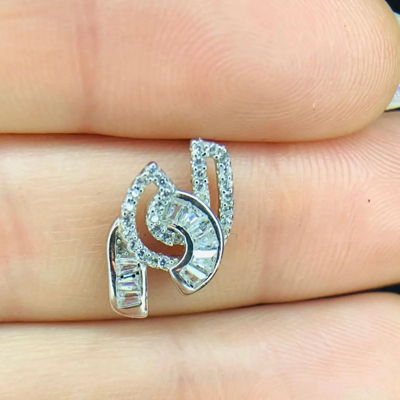 AROS DE PLATA 925 CON MICROZIRCONES PARA USO DIARIO - 6