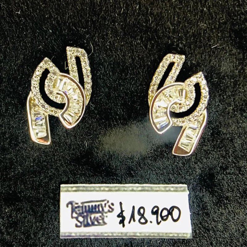 AROS DE PLATA 925 CON MICROZIRCONES PARA USO DIARIO - 7