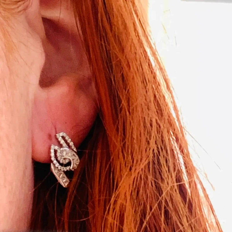 AROS DE PLATA 925 CON MICROZIRCONES PARA USO DIARIO - 8