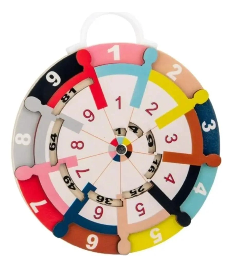 JUEGO DIDACTICO DE MADERA PARA APRENDER MULTIPLICACION - 1