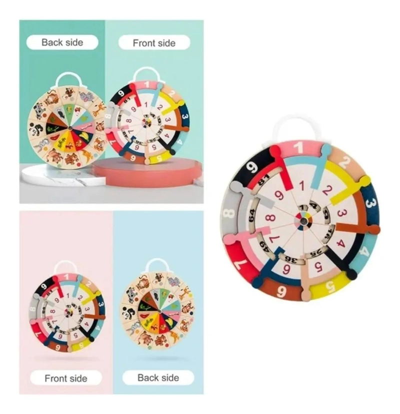 JUEGO DIDACTICO DE MADERA PARA APRENDER MULTIPLICACION - 4