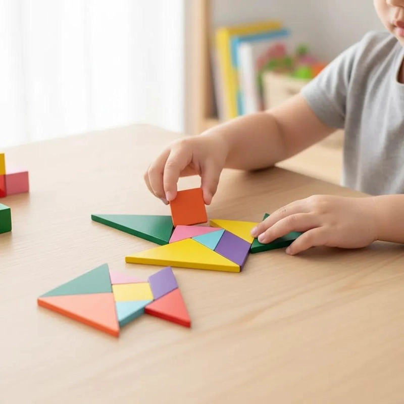 SET DE 5 ROMPECABEZAS DE MADERA PARA NIÑOS - 2