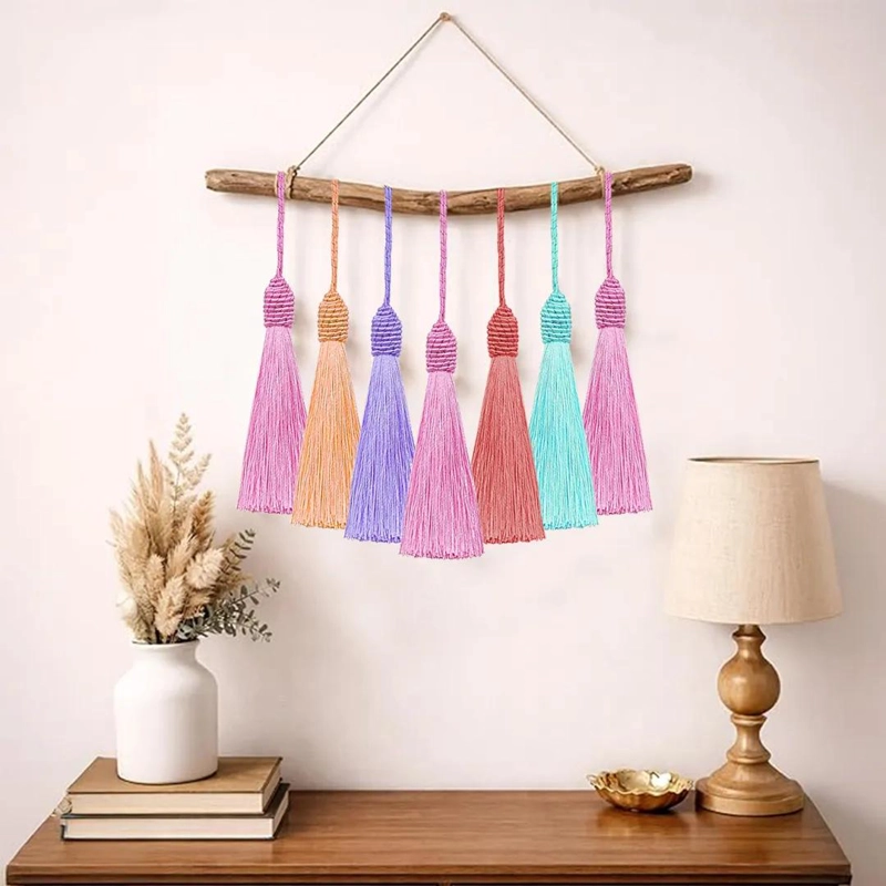 LLAVERO DE BORLA COLORIDO PARA MANUALIDADES Y ACCESORIOS - 10