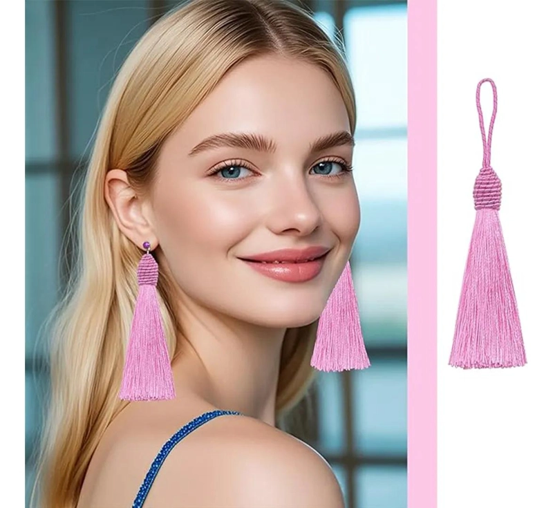 LLAVERO DE BORLA COLORIDO PARA MANUALIDADES Y ACCESORIOS - 6