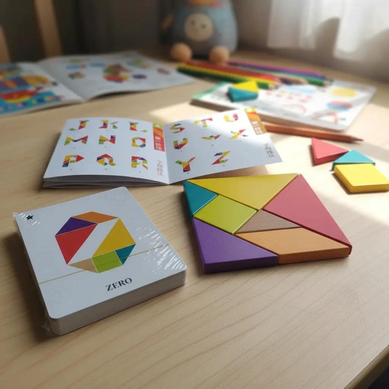 PUZZLE TANGRAM MONTESSORI PARA ESTIMULAR LA CREATIVIDAD - 1