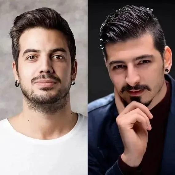 PENDIENTES PERFORADOS GEOME TRICOS PARA HOMBRE Y MUJER - 6