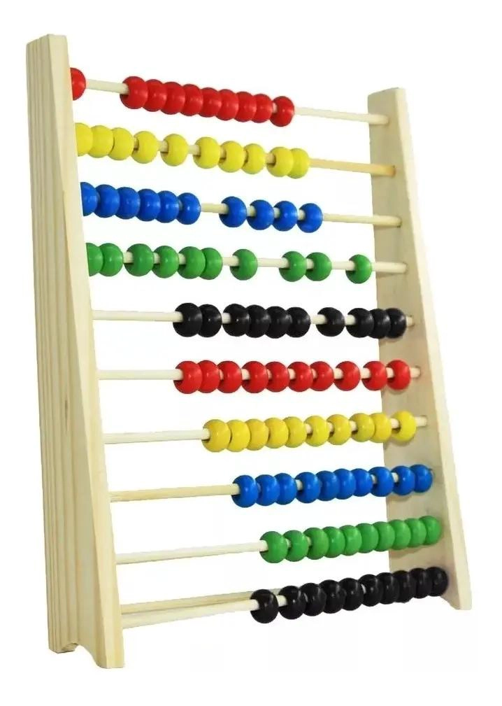 ABACO DE MADERA DIDACTICO PARA APRENDIZAJE INFANTIL - 5
