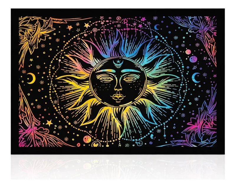 TAPIZ MURAL DECORATIVO 7 CHAKRAS 109X74 CM - 1