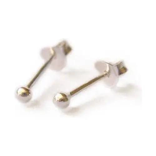 ARO BOLITA DE PLATA 2,5MM DISEÑO CLASICO Y ELEGANTE - 1