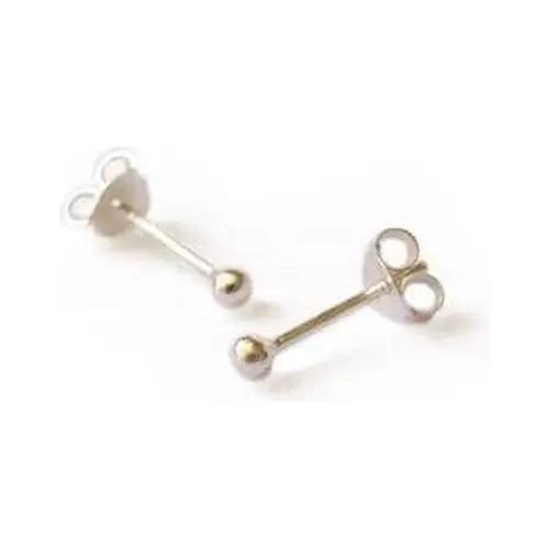 ARO BOLITA DE PLATA 2,5MM DISEÑO CLASICO Y ELEGANTE - 4