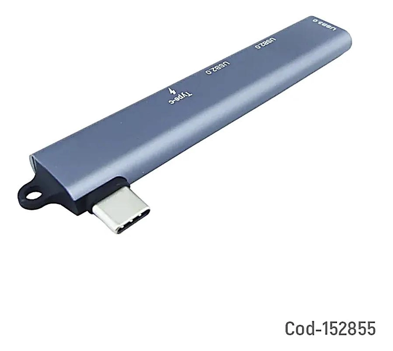 HUB TYPE-C A 3 USB 3.0 CON POWER DELIVERY EN ALUMINIO - 2