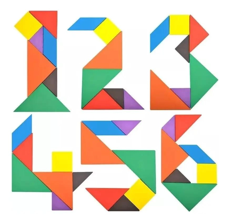 PACK DE 3 JUGUETES DIDACTICOS DE MADERA TANGRAM TETRIS - 5