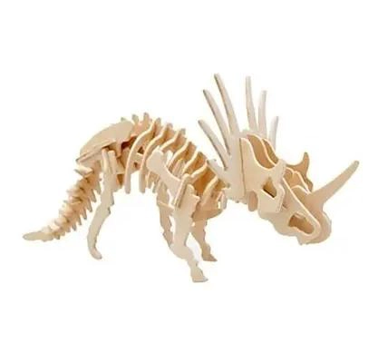 PACK DE 4 ROMPECABEZAS 3D DE MADERA CON DINOSAURIOS - 4