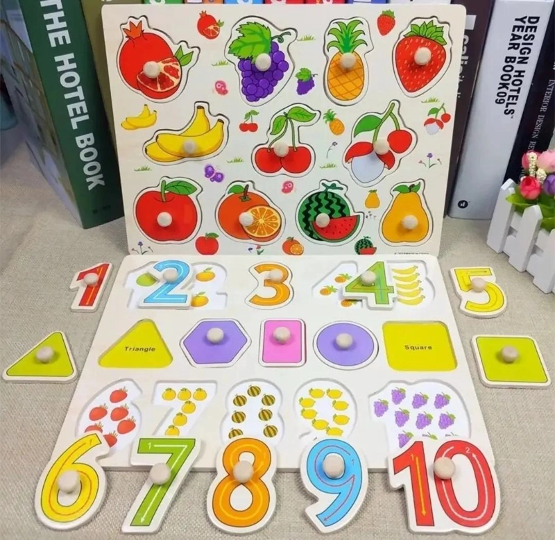 SET DE 3 PUZZLES EDUCATIVOS PARA NIÑOS - 2