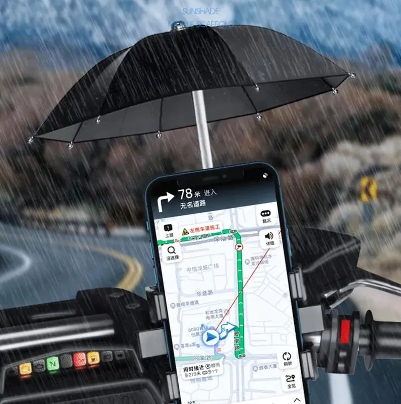 SOPORTE PARA CELULAR EN MOTO O BICICLETA CON BASE IMPERMEABLE - 8