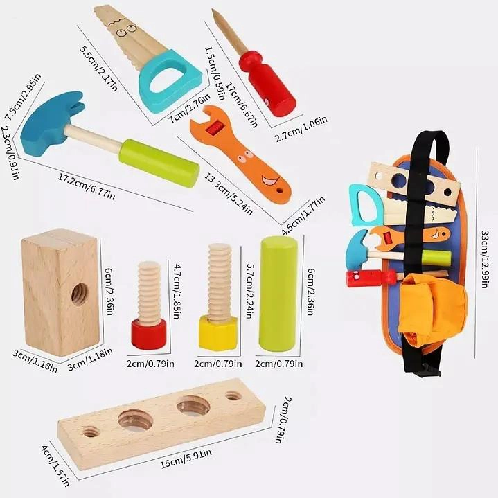 CINTURON DE HERRAMIENTAS DE CONSTRUCCION PARA NIÑOS - 5