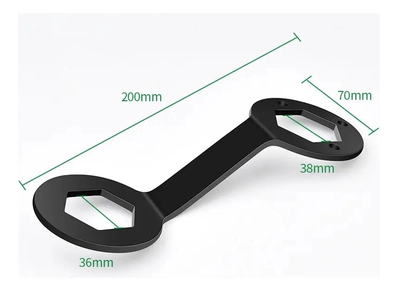 LLAVE DE DOBLE PUNTA PARA LAVADORAS 36/38MM DE ACERO - 3