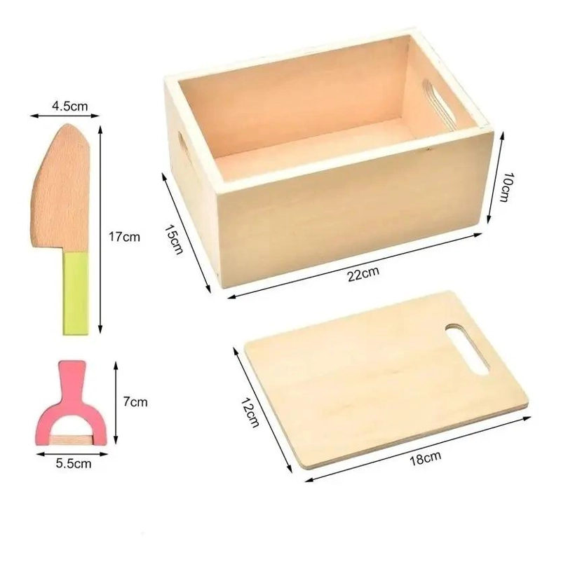 SET DE FRUTAS Y VERDURAS MAGNE TICAS DE MADERA 23 PIEZAS - 3