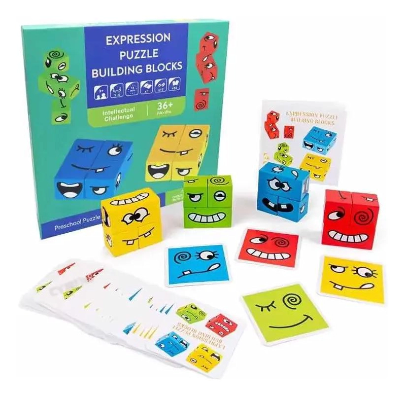 JUEGO DE PUZZLE DIDACTICO DE BLOQUES DE MADERA PARA NIÑOS - 3