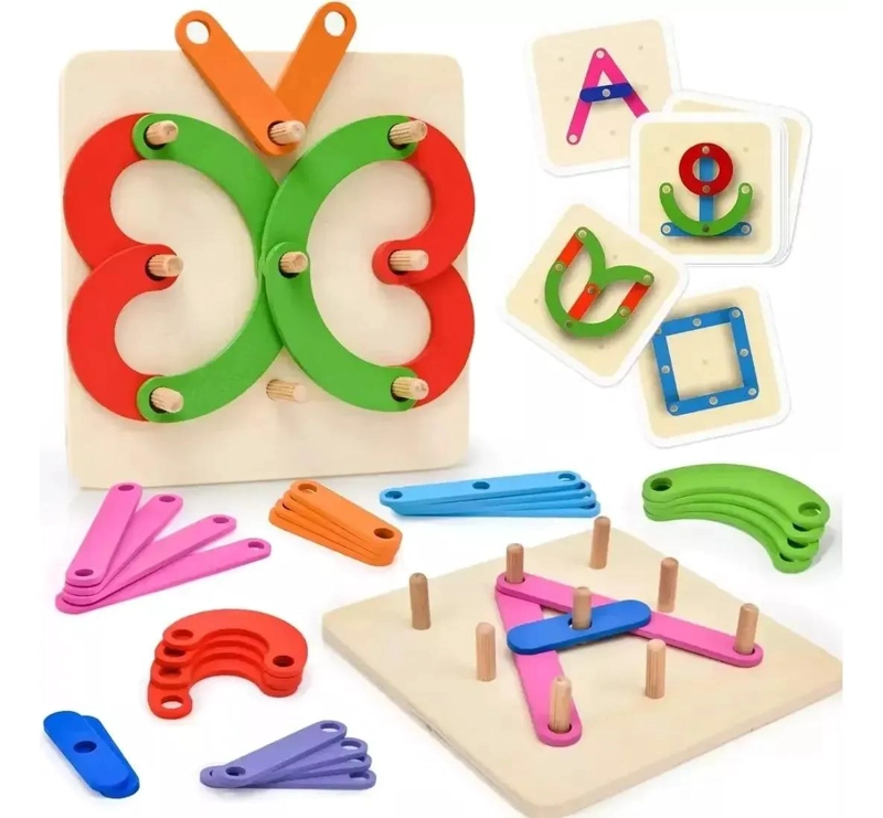 JUEGO DIDACTICO DE MADERA PARA APRENDER LETRAS Y FIGURAS - 8