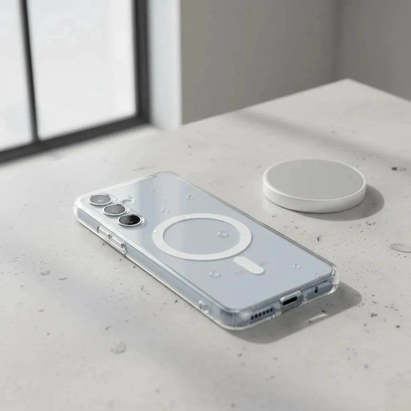 CARCASA TRANSPARENTE ANTIGOLPE PARA SAMSUNG S24 FE - 3