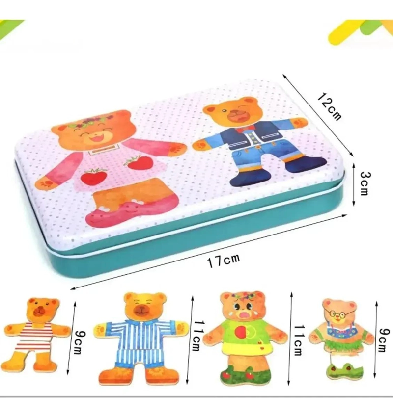 ROMPECABEZAS MAGNE TICO DE OSITOS PARA NIÑOS - 1