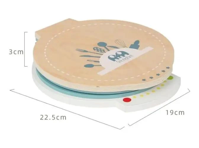 MAQUINA DE JUGUETE DIDACTICA DE MADERA PARA COCINAR - 10