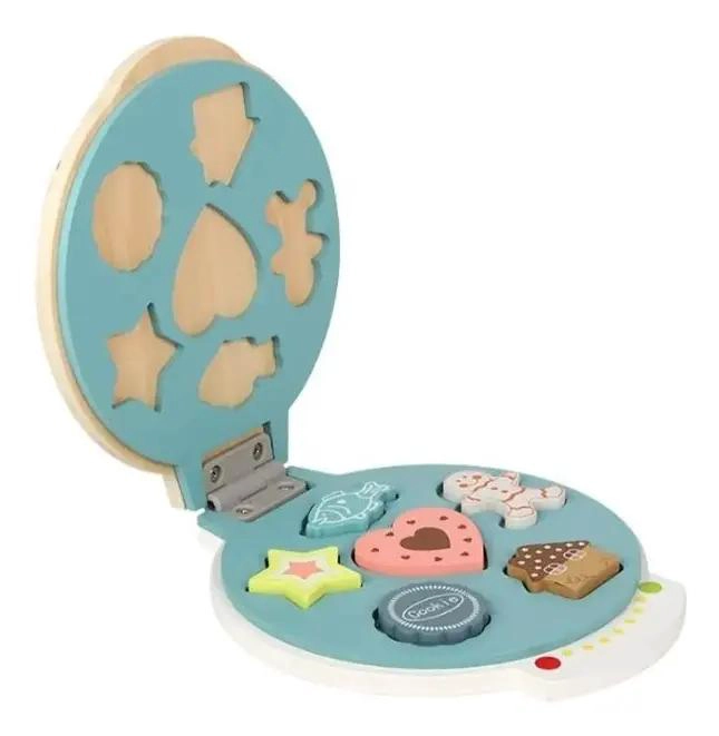 MAQUINA DE JUGUETE DIDACTICA DE MADERA PARA COCINAR - 2