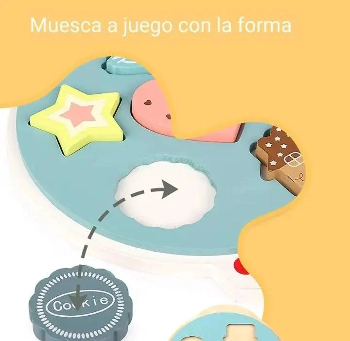MAQUINA DE JUGUETE DIDACTICA DE MADERA PARA COCINAR - 5