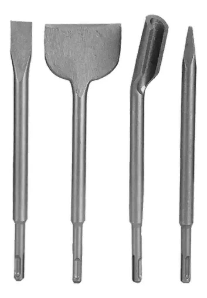 JUEGO DE CINCELES Y MARTILLO PERFORADOR SDS PLUS 4 PIEZAS - 3