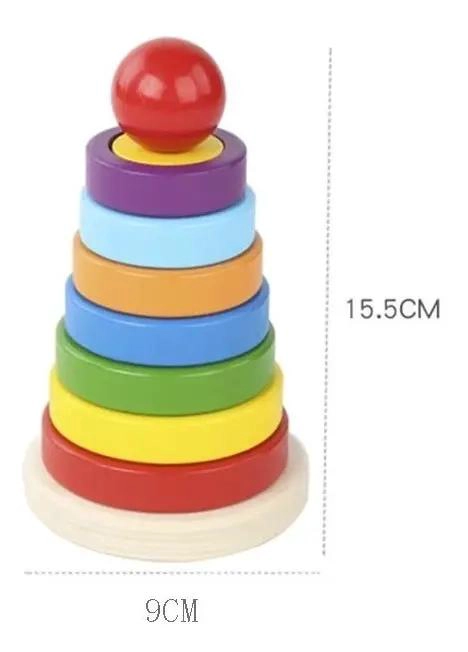 BLOQUES APILABLES DE MADERA PARA APRENDIZAJE INFANTIL - 7