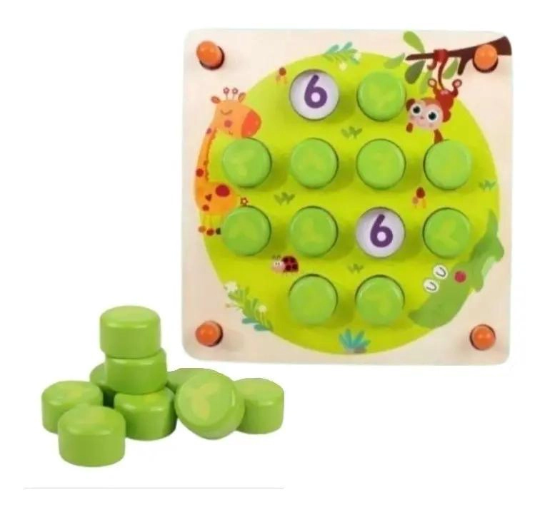 JUEGO DE MEMORIA DIDACTICO DE MADERA PARA NIÑOS - 2