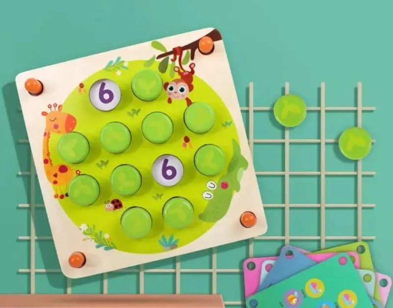 JUEGO DE MEMORIA DIDACTICO DE MADERA PARA NIÑOS - 5