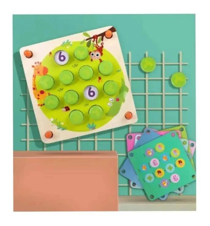 JUEGO DE MEMORIA DIDACTICO DE MADERA PARA NIÑOS - 9