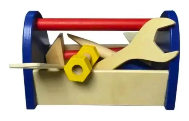 SET DE HERRAMIENTAS DE MADERA PARA NIÑOS CREATIVOS - 1