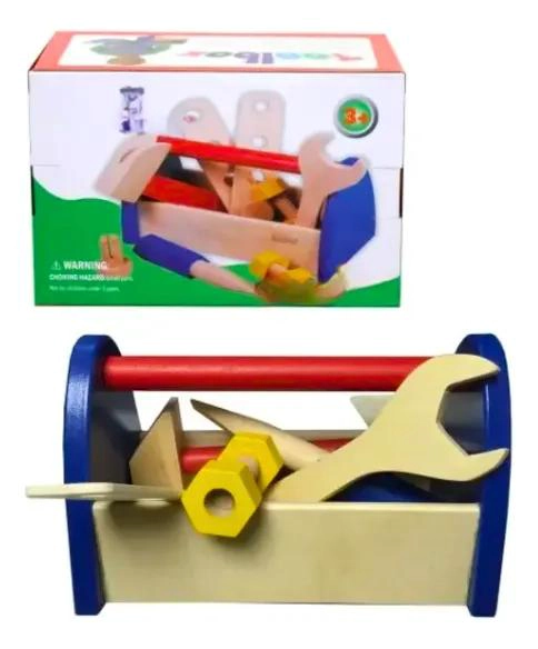 SET DE HERRAMIENTAS DE MADERA PARA NIÑOS CREATIVOS - 5