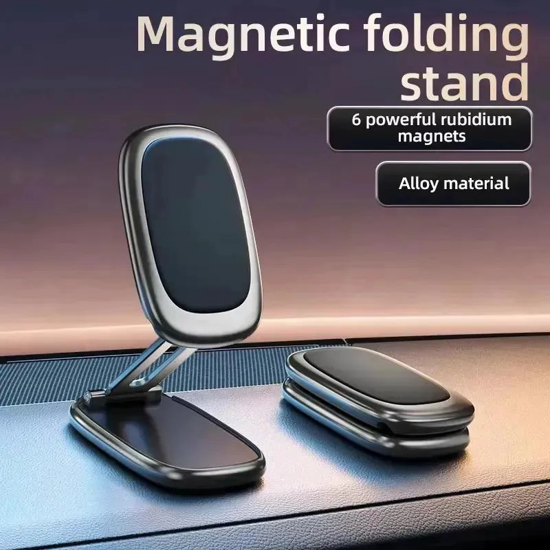 SOPORTE MAGNE TICO PLEGABLE PARA TELE FONO CELULAR EN AUTO - 3
