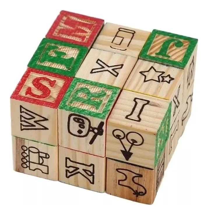 BLOQUES DE MADERA DIDACTICOS PARA APRENDER LETRAS Y NUMEROS - 6