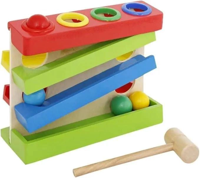 PISTA DE MADERA 4 NIVELES PARA GOLPEAR TOPE CON MARTILLO - 1
