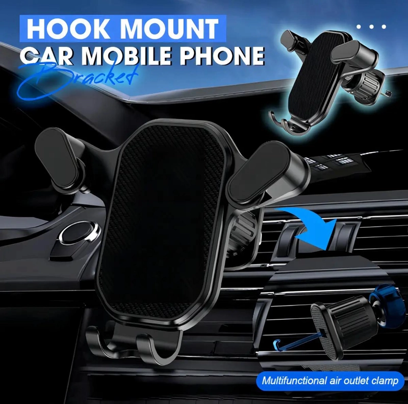SOPORTE CELULAR AJUSTABLE PARA AUTO CON REJILLA DE VENTILACION - 5