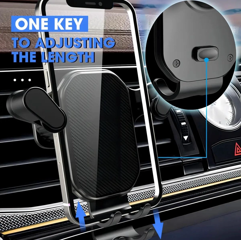 SOPORTE CELULAR AJUSTABLE PARA AUTO CON REJILLA DE VENTILACION - 8