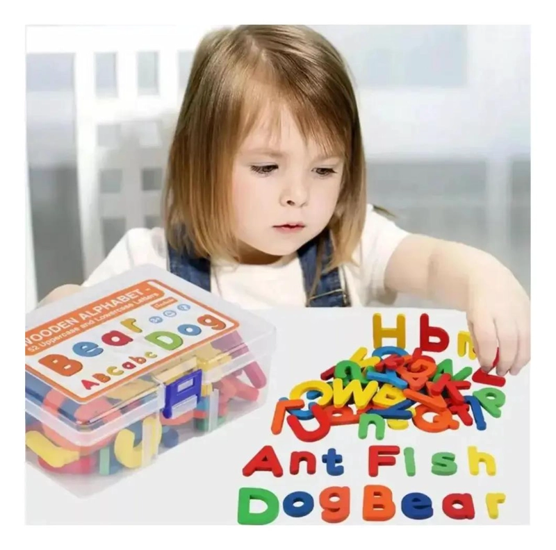 SET DE LETRAS DE MADERA PARA APRENDER EL ABECEDARIO - 4