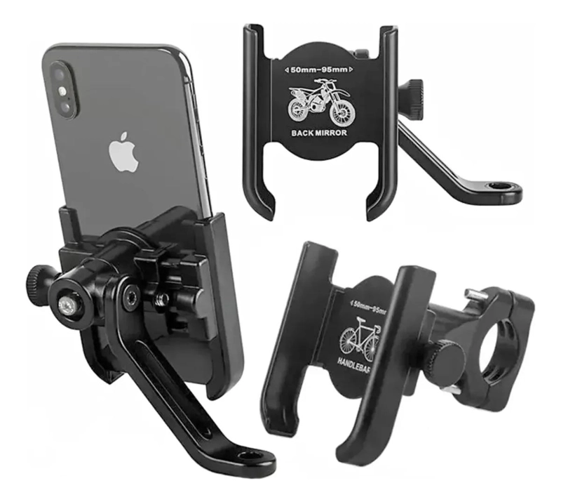 SOPORTE CELULAR GIRATORIO 360 PARA BICICLETA Y MOTO - 2