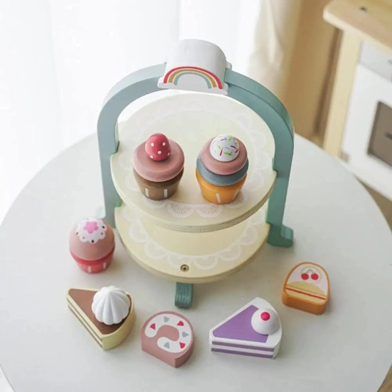 JUEGO DE REPOSTERIA DE MADERA PARA NIÑOS CON CUPCAKES - 5