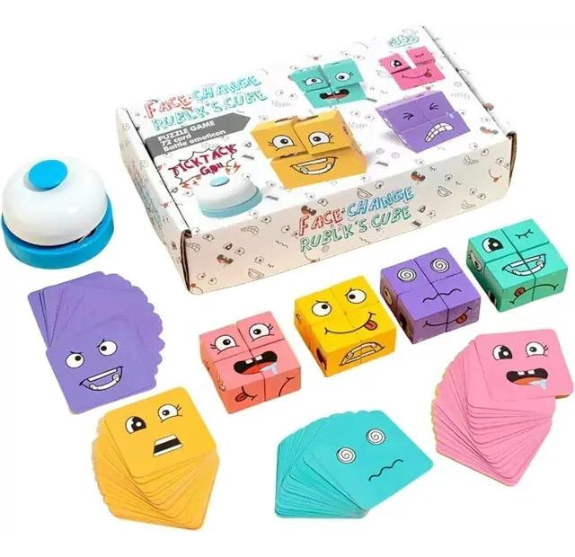 JUEGO DIDACTICO DE PUZZLE DE MADERA PARA NIÑOS - 1