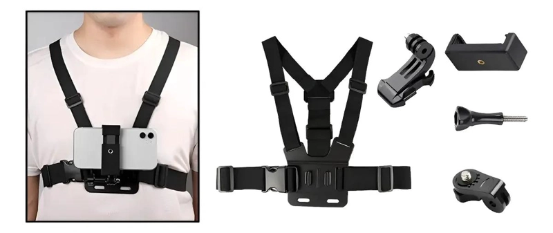 ARNE S DE PECHO AJUSTABLE PARA CAMARAS Y SMARTPHONES - 1