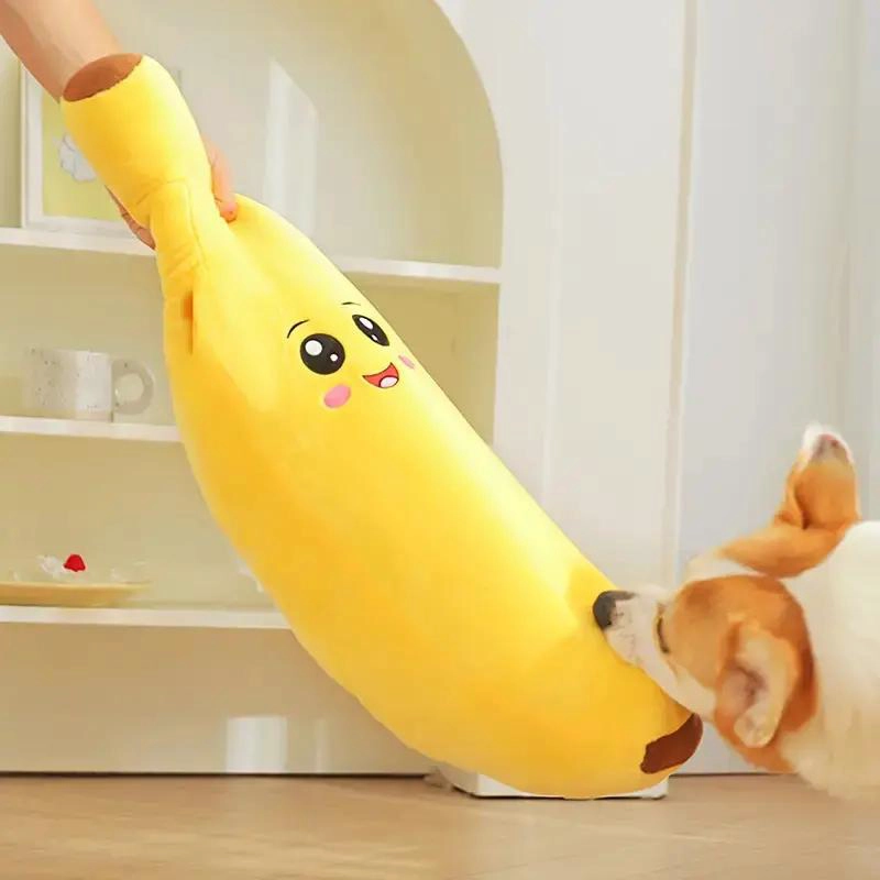 JUGUETE DE PELUCHE PLATANO GIGANTE PARA MASCOTAS 63 CM - 6