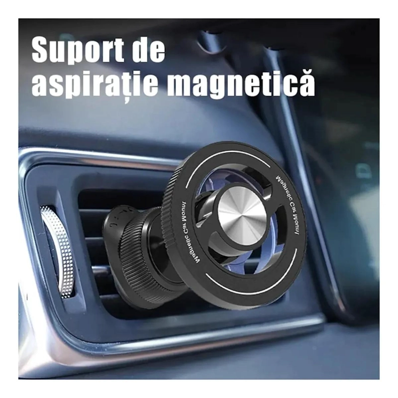 SOPORTE CELULAR MAGNE TICO AJUSTABLE 360° PARA VEHICULOS - 5